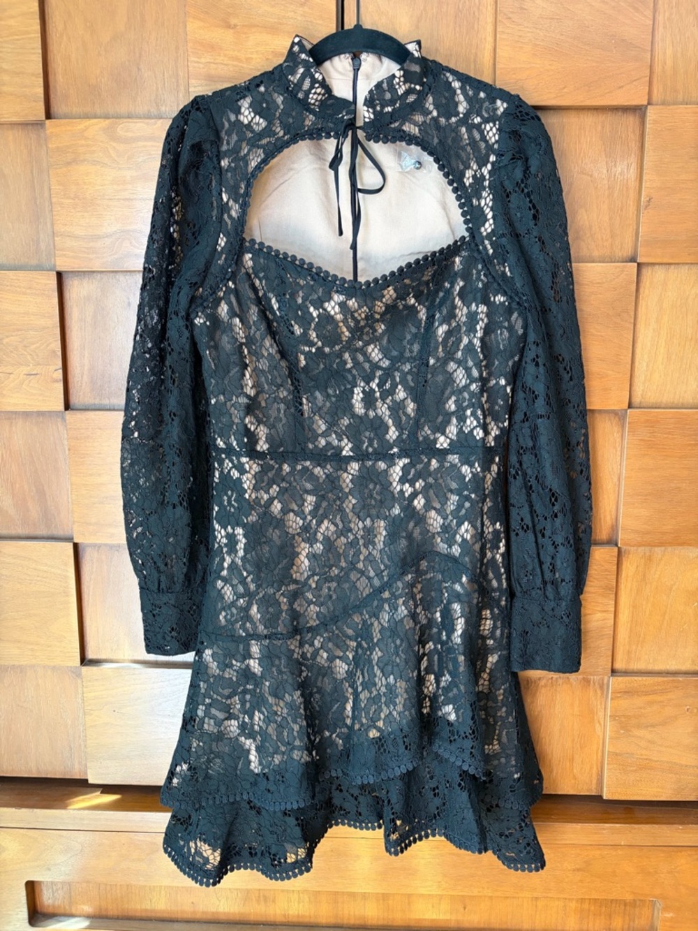 Vici Black Lace Mini Dress